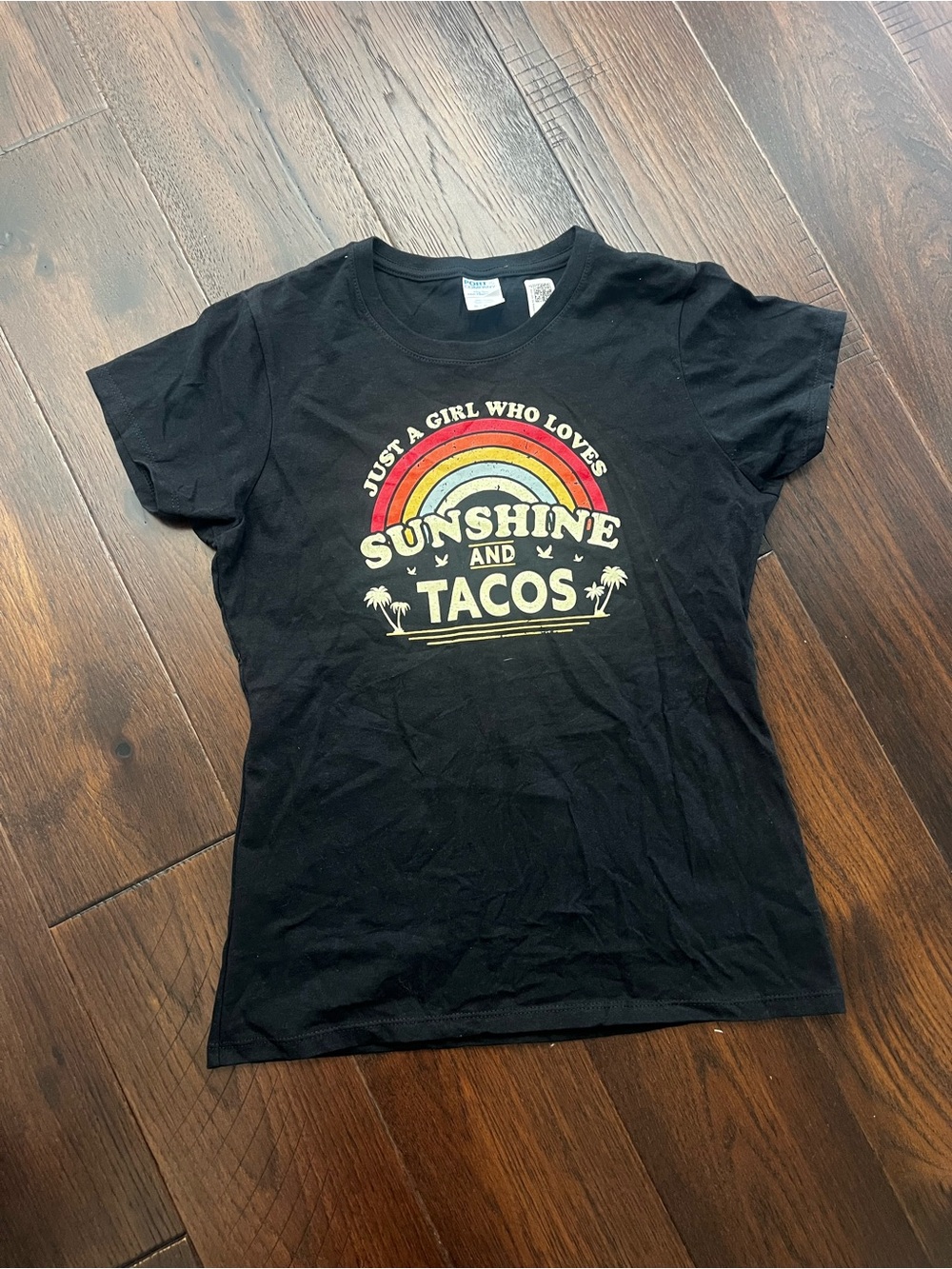 Sunshine and Tacos Graphic Tee - Black